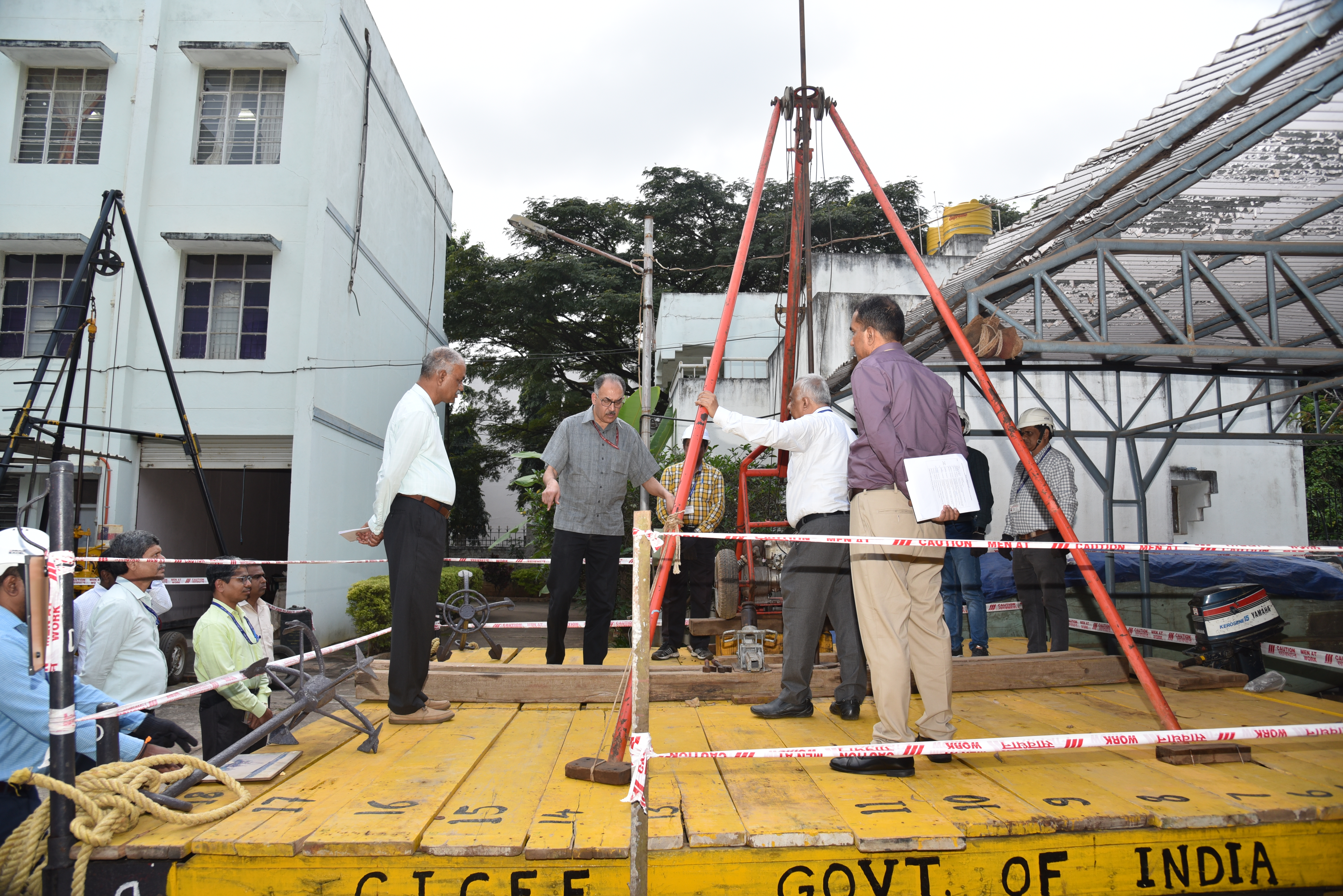 Union Secretary reviewing CICEF activities